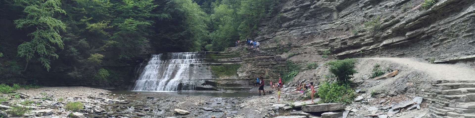 Splashing through the creek