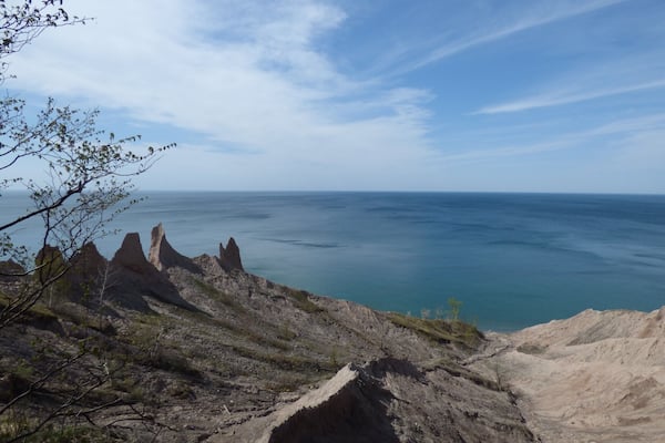 One of the most unique and fragile landscapes in the Great Lakes region, Chimney Bluffs is a geologic curiosity located about an hour from Rochester, NY. My family and I have enjoyed visits to this place for years, and this visit took place on an uncannily warm April day (82 degrees!!) The stoic shale and mud cliffs rise up above the Lake Ontario shore, making for great hikes and photo opportunities. I recommend a visit as soon as possible, as wind and water erosion of the bluffs is happening at a rapid pace.
#SpringFun