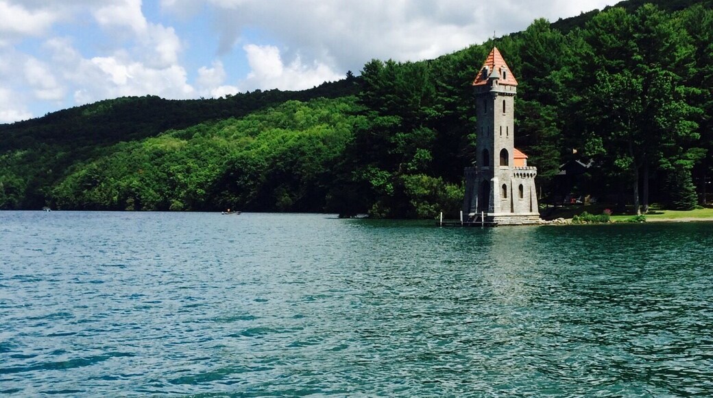 The Tower landmark just outside Cooperstown
