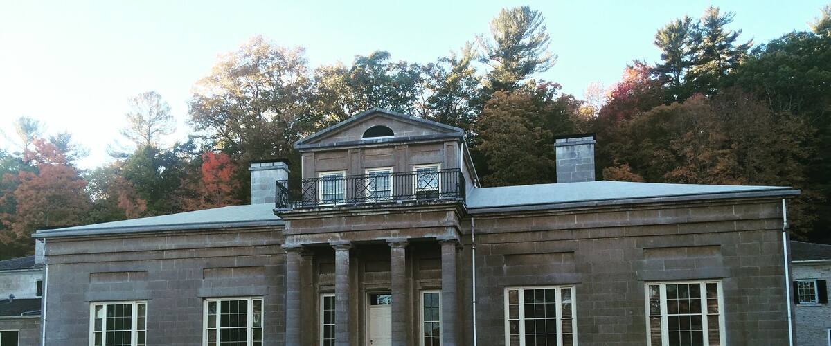 Beautiful Hyde Hall in upstate NY