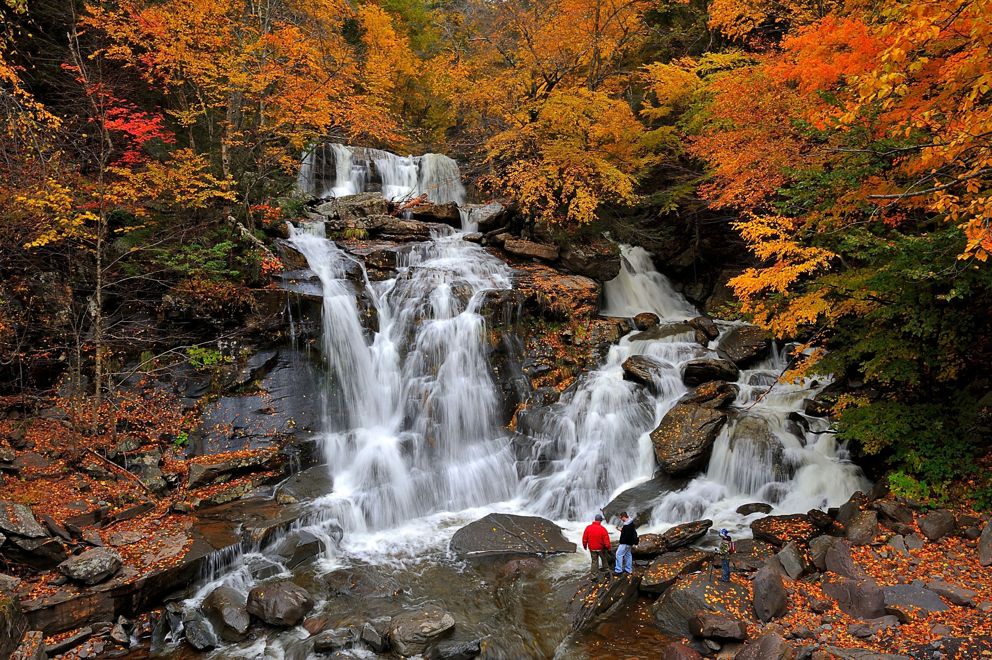 Kaaterskill Falls in the Fall, New York State