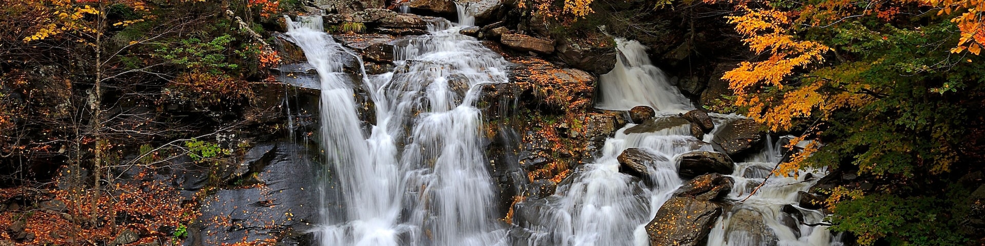 Kaaterskill Falls in the Fall, New York State