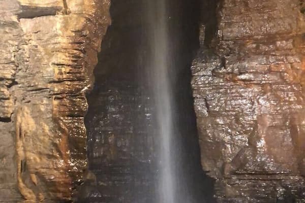 fun little trip to an interesting place with a 100 foot waterfall