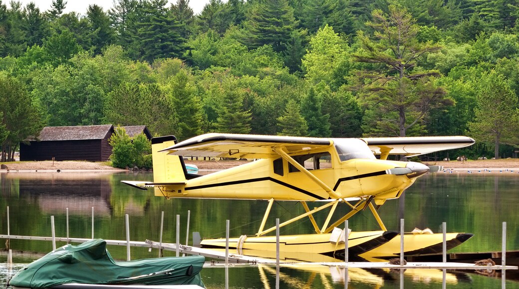 seaplane and jet ski