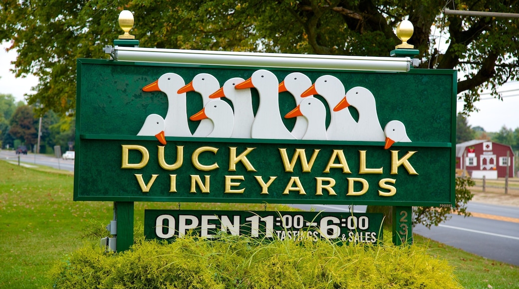 Long Island som inkluderar skyltar