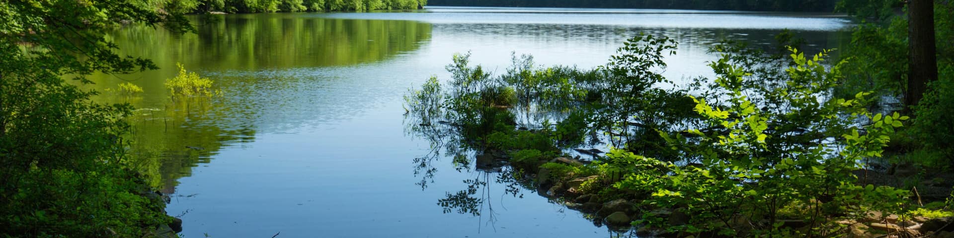 Crescent Lake reservoir in Meriden's Giuffrida Park.