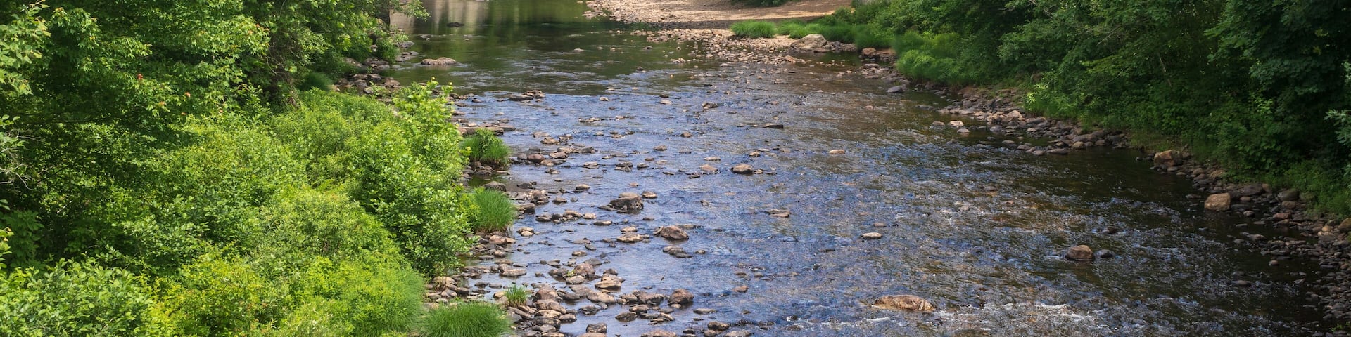 Salmon River flowing under the Comstock Bridge
