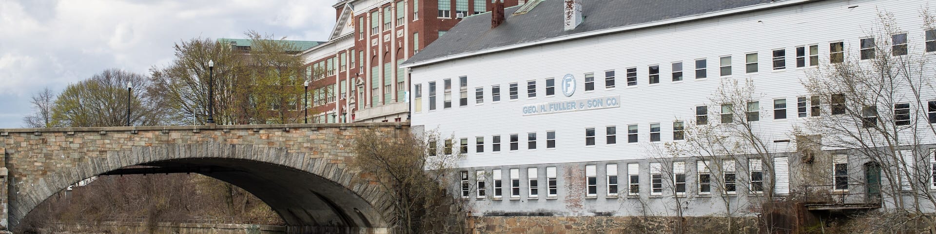 Blackstone River Canal, Pawtucket, Rhode Island, USA