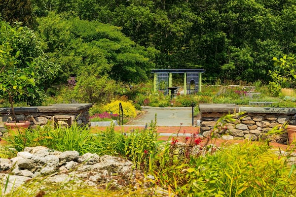 Tower Hill Botanic Garden which includes a garden