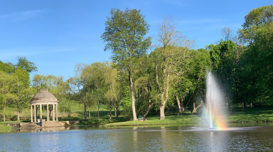 Beautiful day at Larz Anderson Park in Brookline, Massachusetts, United States