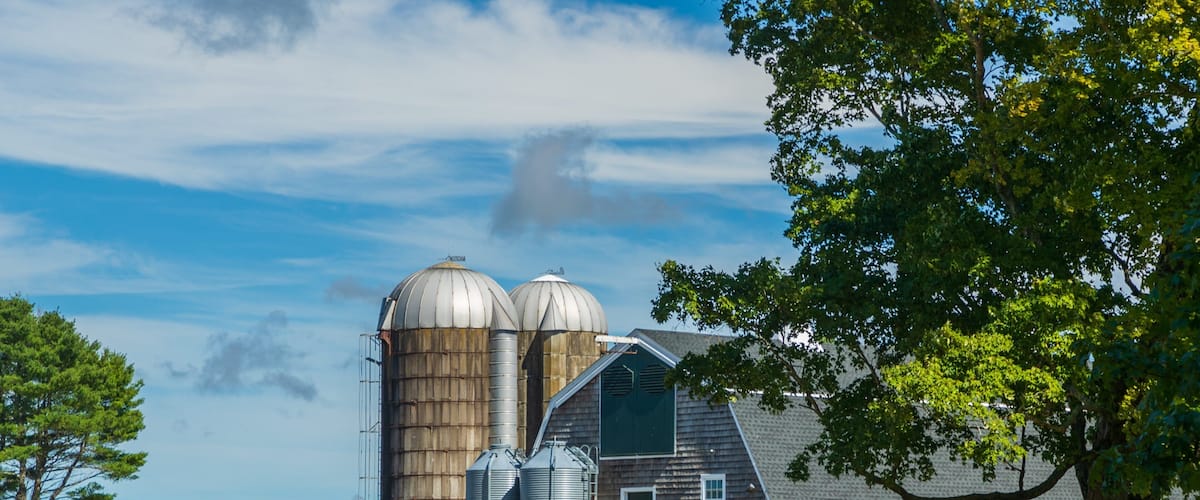 Appleton Farms Grass Rides which includes industrial elements and farmland