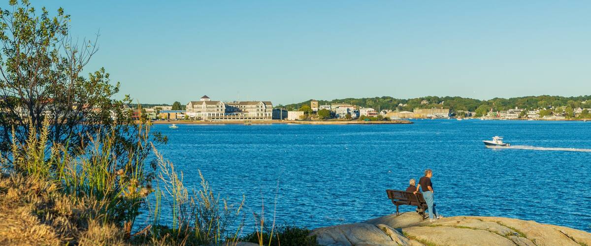 Stage Fort Park which includes general coastal views as well as a couple