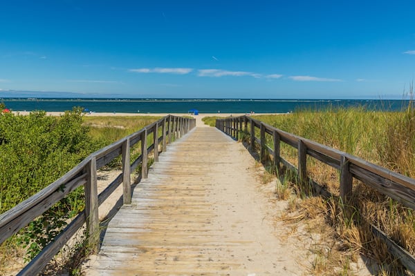 Crane Beach showing a beach and general coastal views