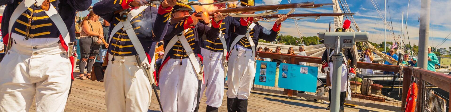 Maritime Gloucester as well as a small group of people