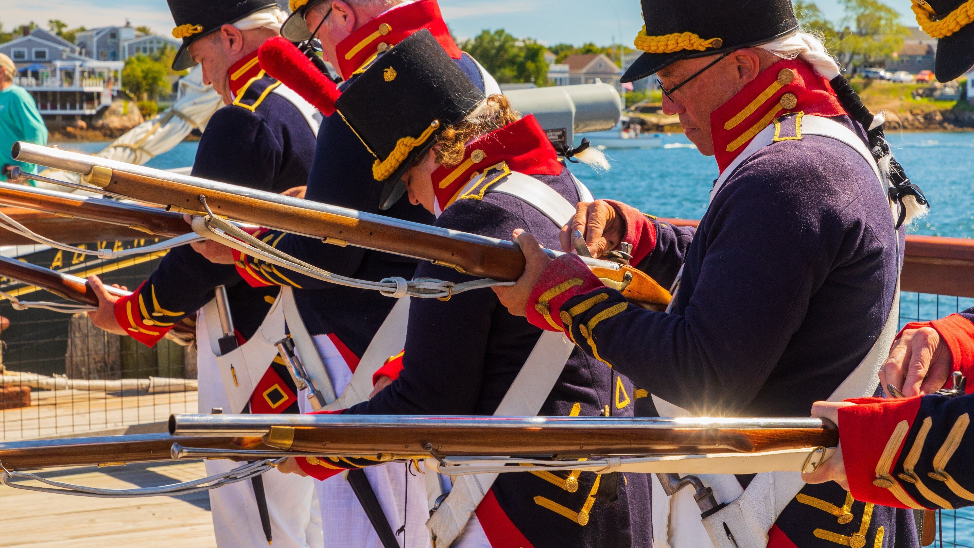 Maritime Gloucester as well as a small group of people