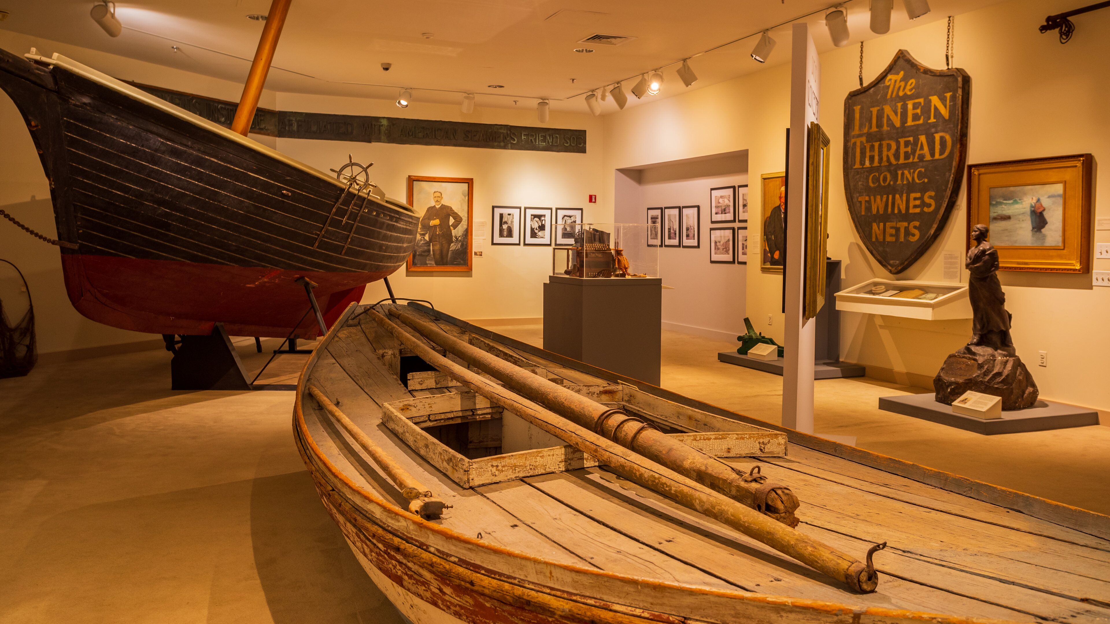 Cape Ann Museum showing interior views