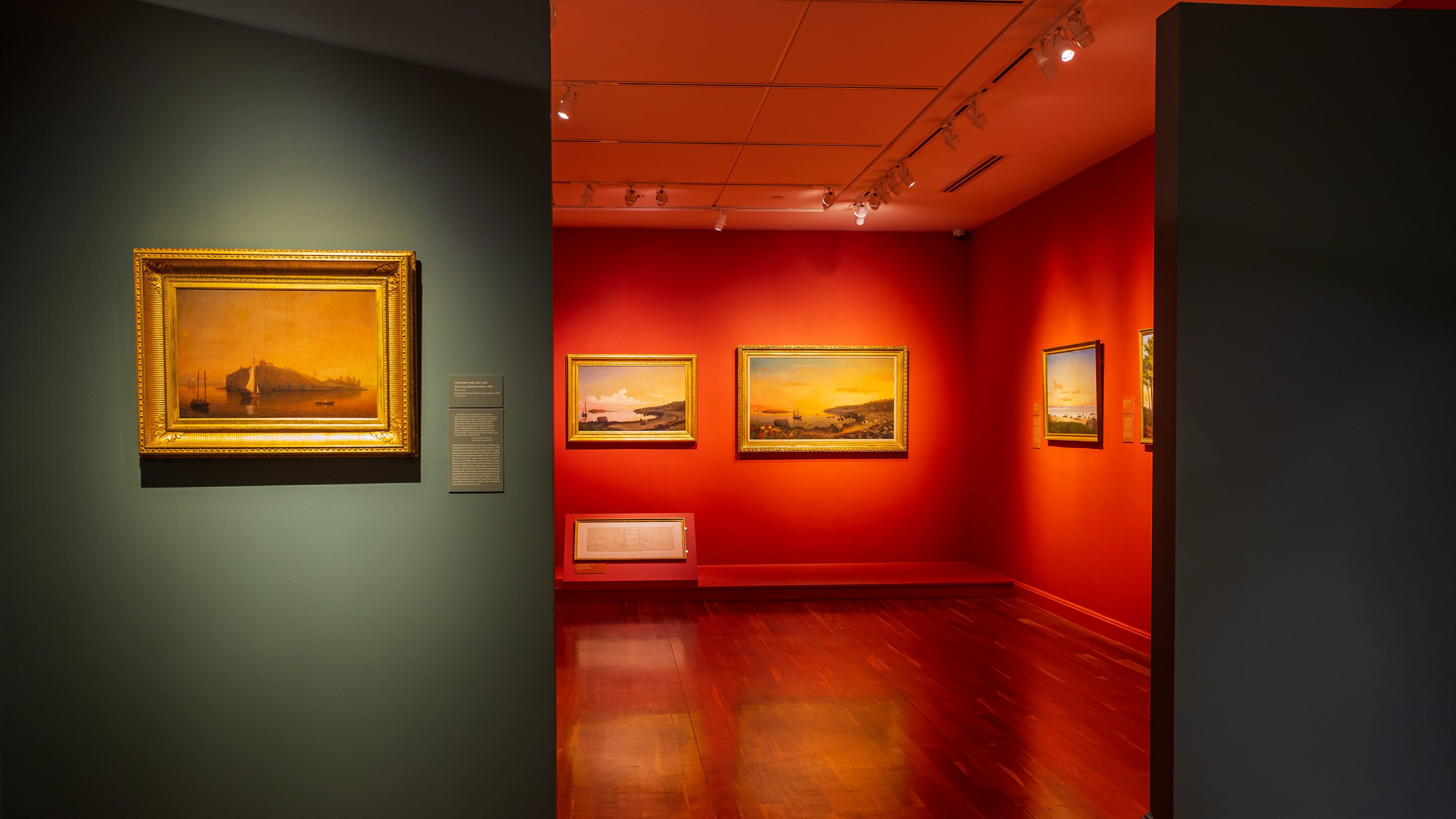 Cape Ann Museum showing interior views and art