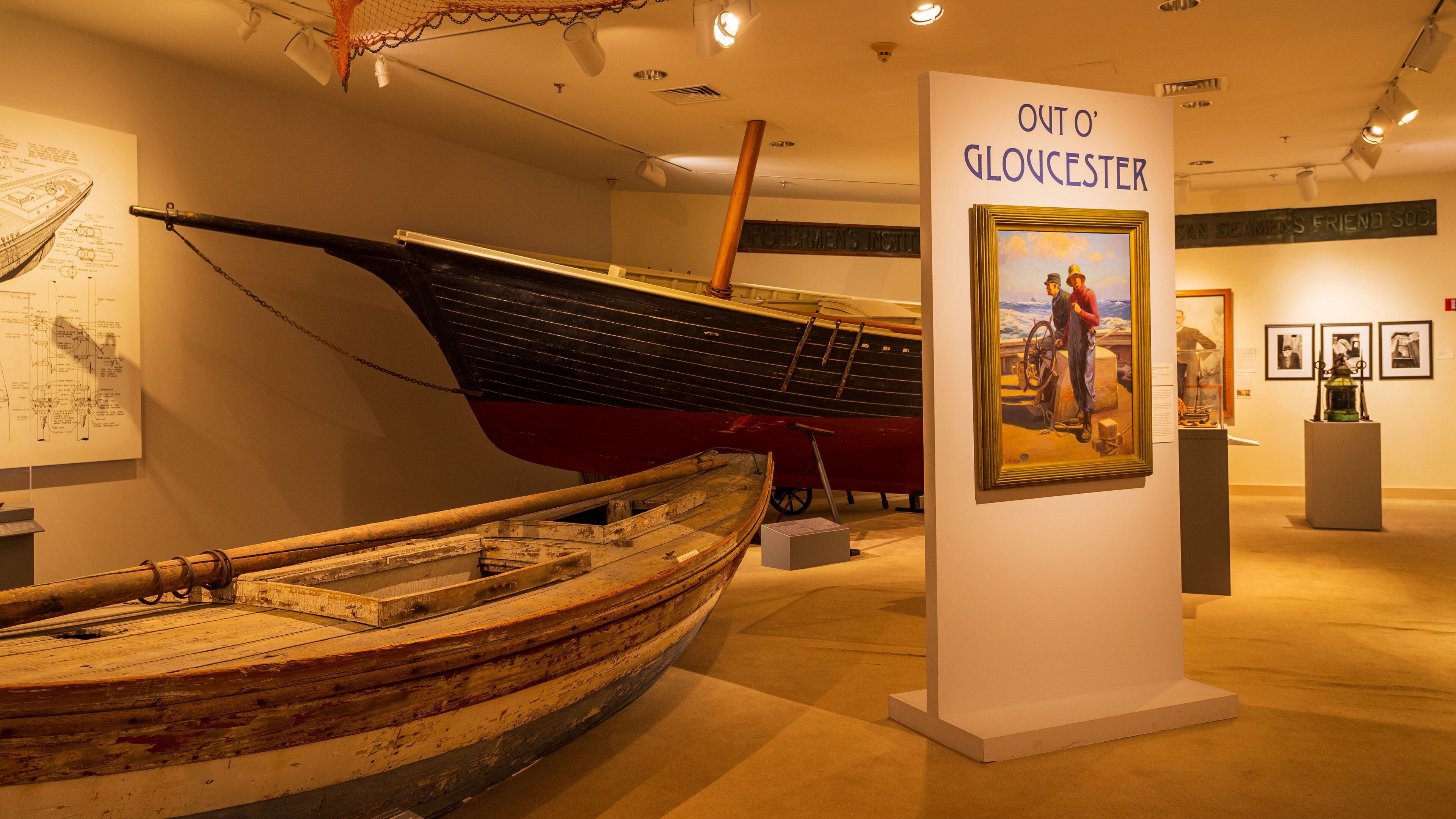 Cape Ann Museum featuring heritage elements, art and interior views