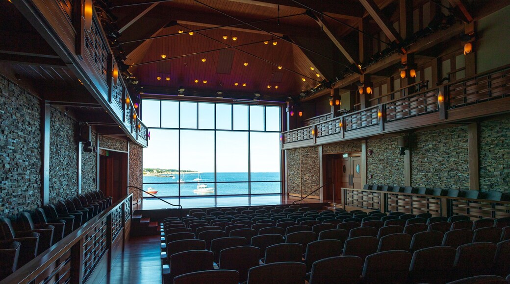 Shalin Liu Performance Center which includes theater scenes and interior views