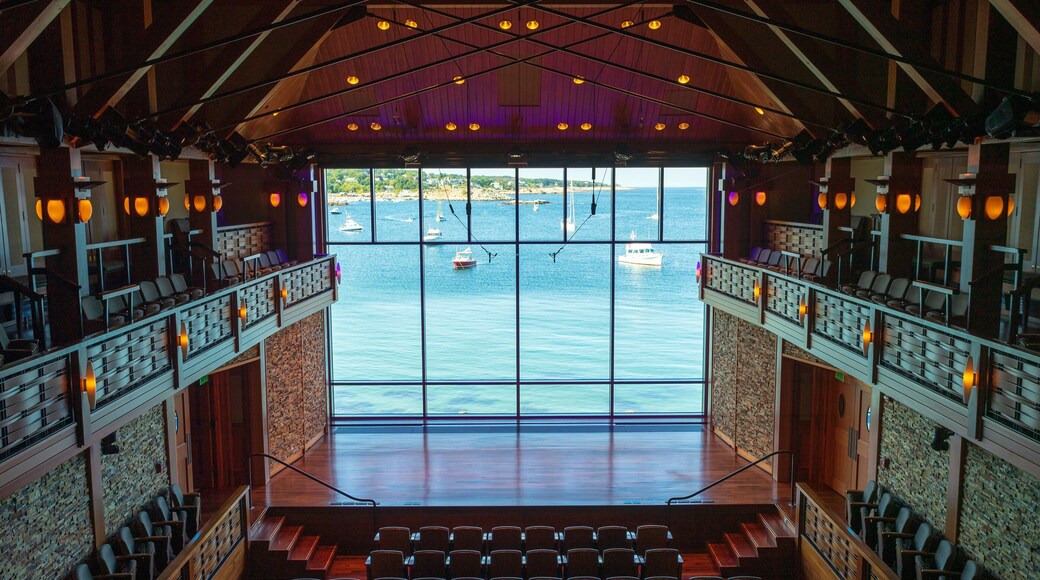 Shalin Liu Performance Center featuring theater scenes and interior views