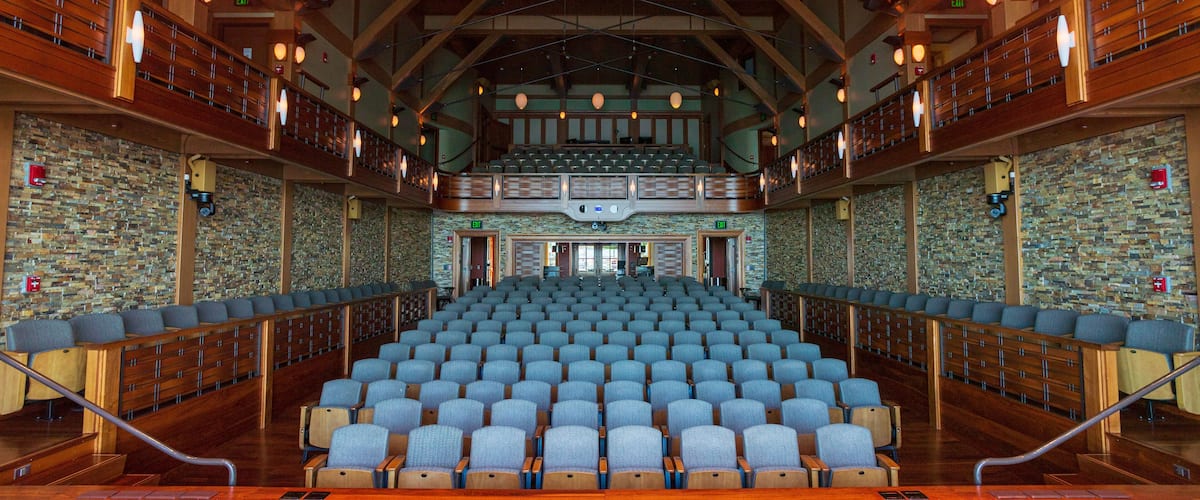 Shalin Liu Performance Center featuring interior views and theater scenes