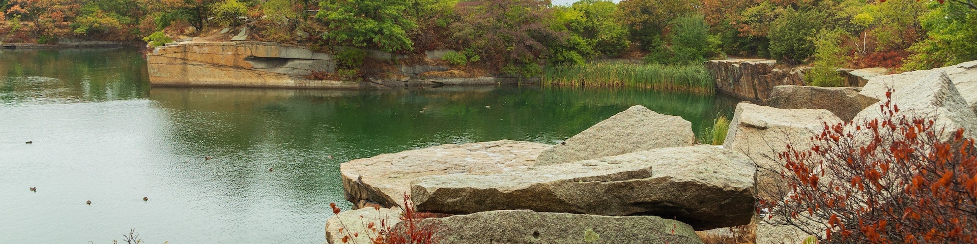 Halibut Point State Park which includes a lake or waterhole