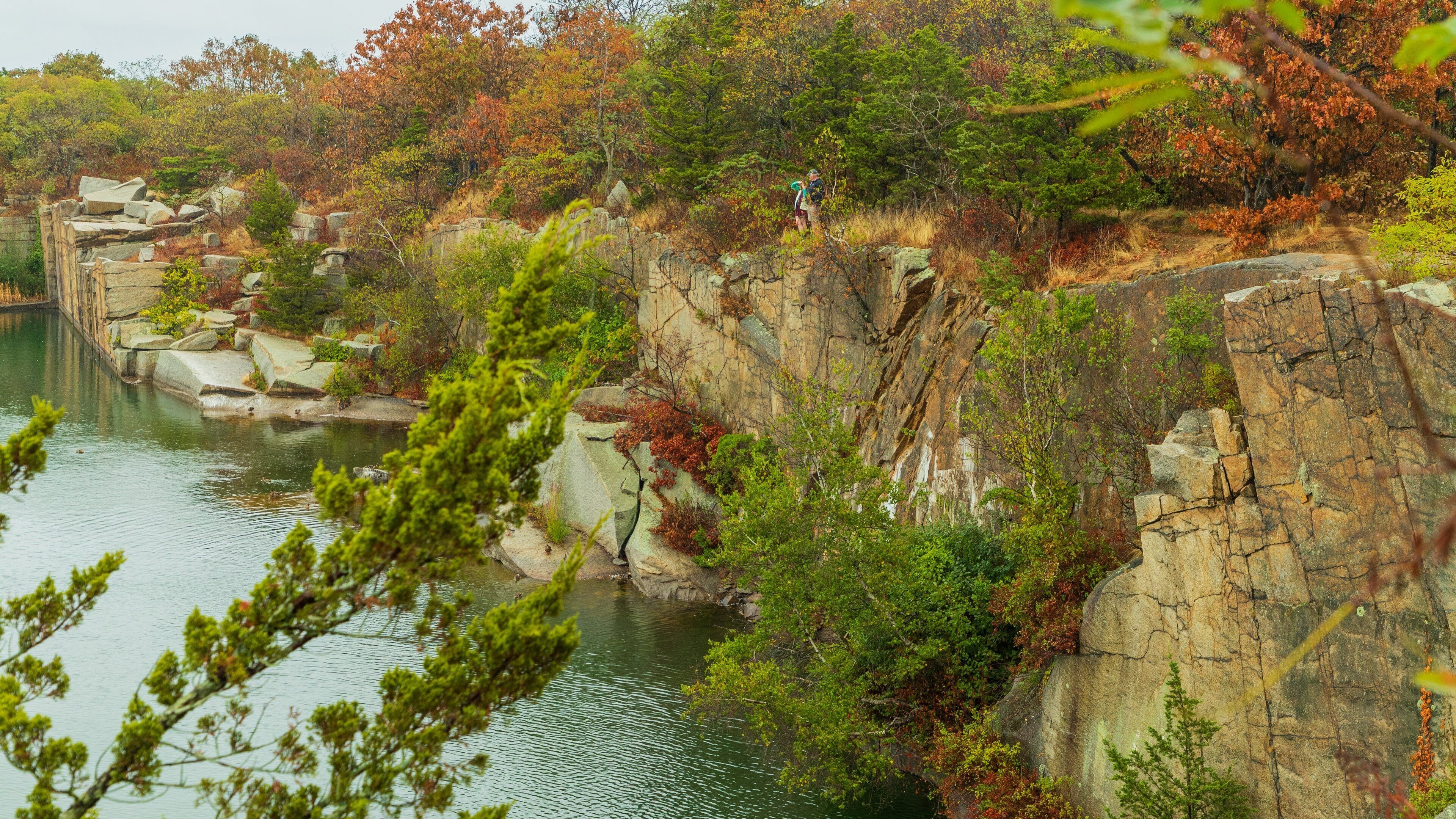 Halibut Point State Park which includes a lake or waterhole