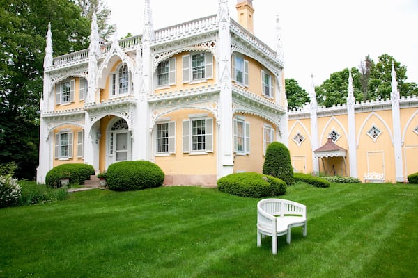 Wedding Cake House, Kennebunkport, Maine.