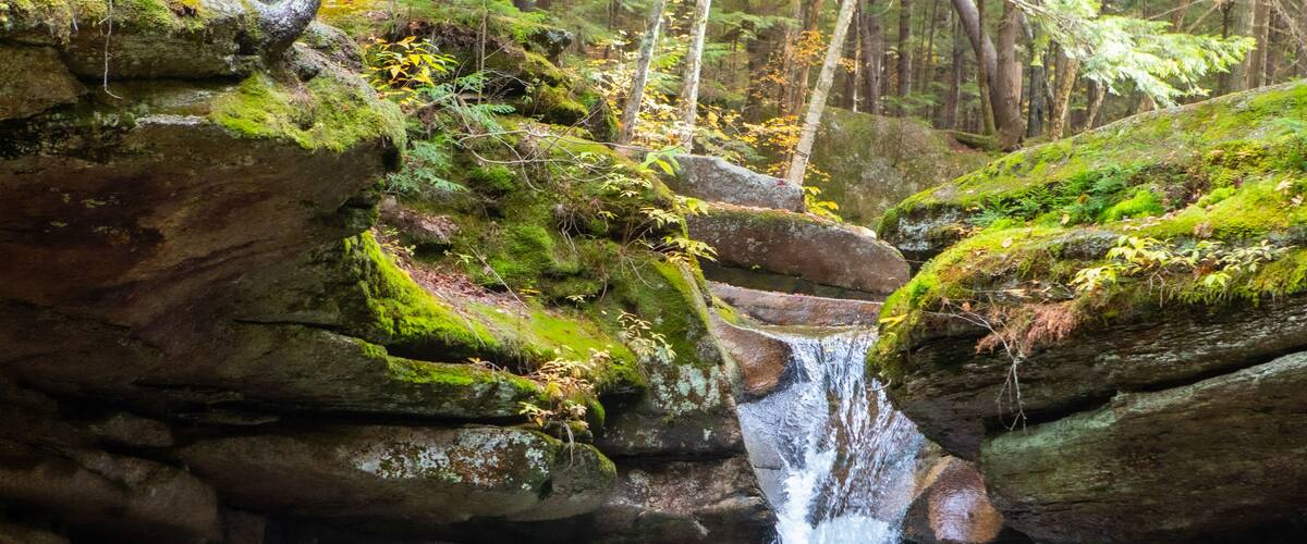 Sabbaday Falls Waterfall