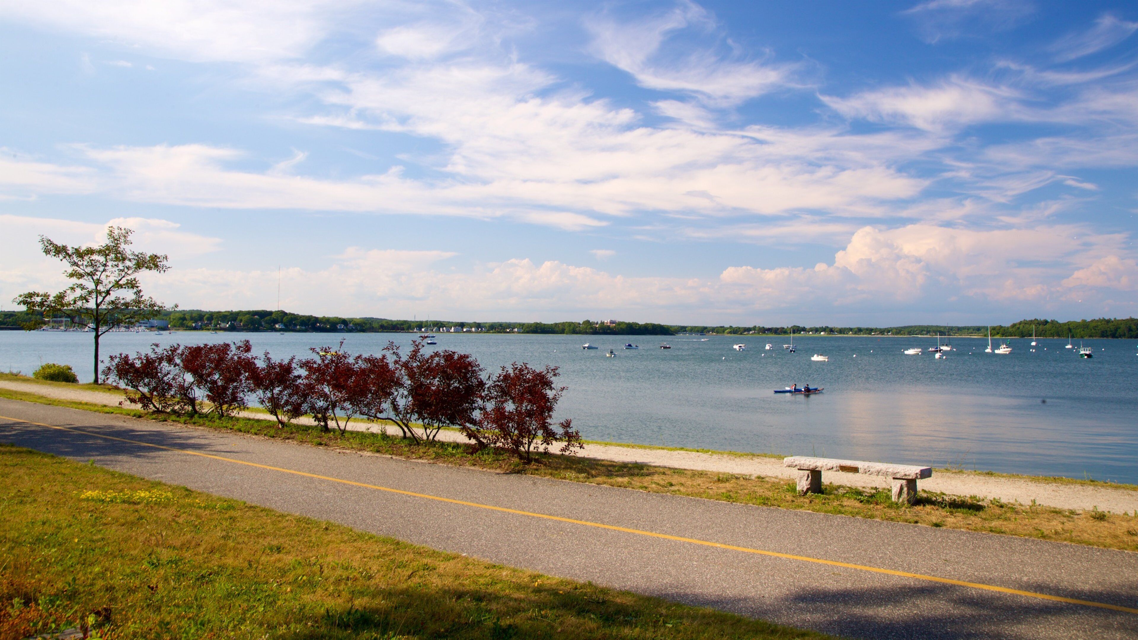 East Prom Trail แสดง สวนสาธารณะ และ อ่าวหรือท่าเรือ