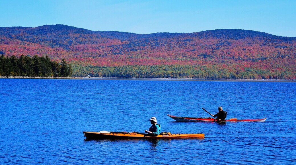 Early October is a great time for a kayak ride she n Maine.