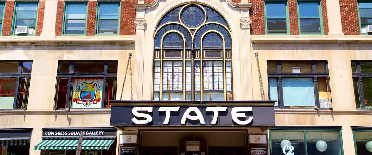 State Theatre which includes signage