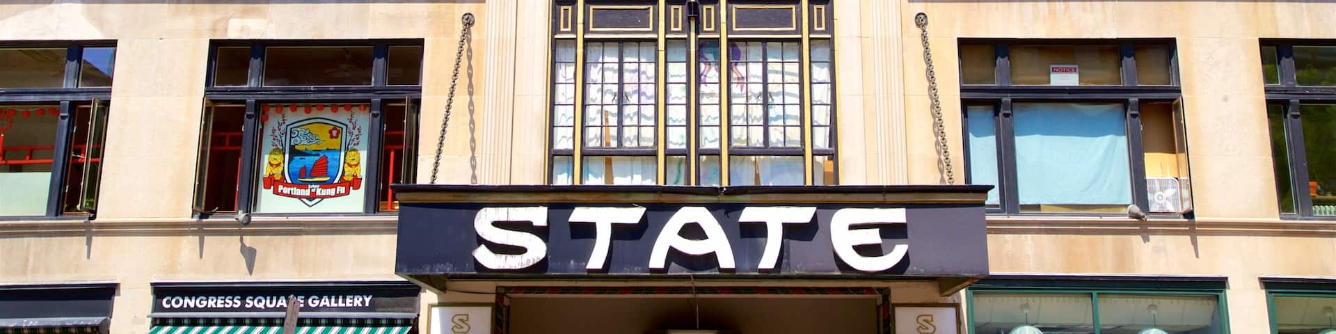 State Theatre which includes signage