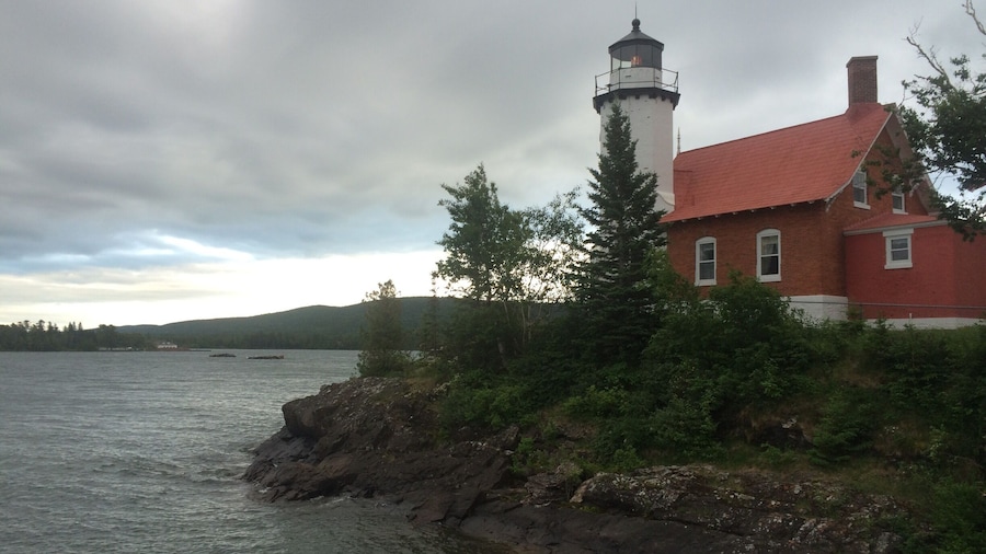 A welcoming beacon to "Copper Country"! Scenic view of Lake Superior from atop Michigan's Upper Peninsula