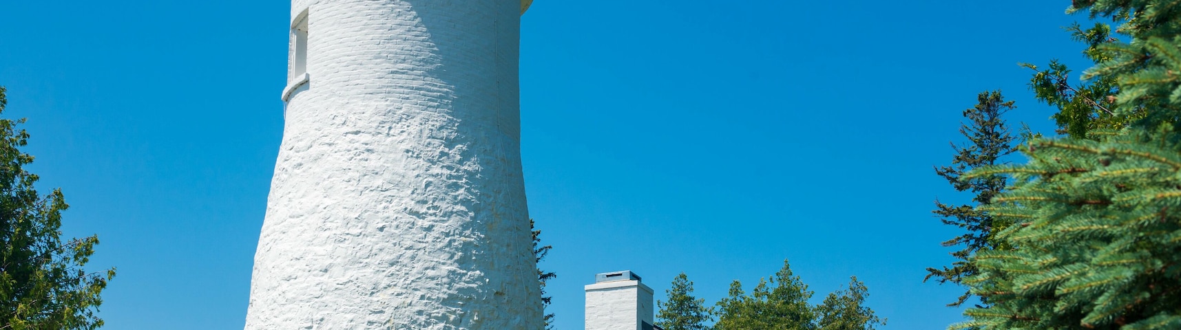 Old Presque Isle Lighthouse located in a public park