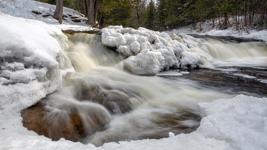 Ocqueoc Falls in Northern Lower Michigan