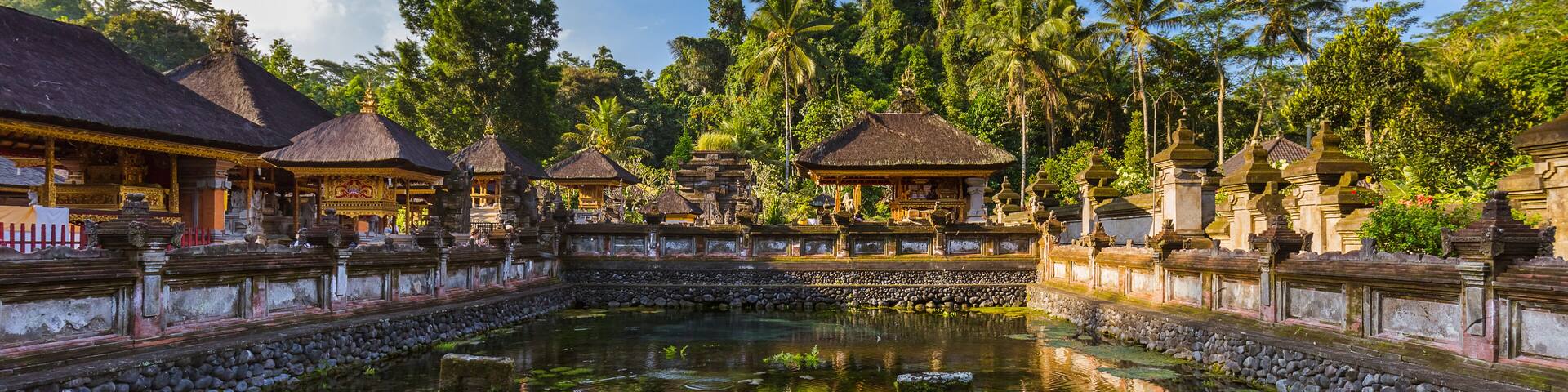 Tirta Empul Temple in Bali Island Indonesia - travel and architecture background; Shutterstock ID 446949460; Purchase Order: SP-2026; Order Number: SP-2026 Go Guide images research for Bali (Indonesia); Client/Licensee: Hotels.com; Other: Lee Ban Twan