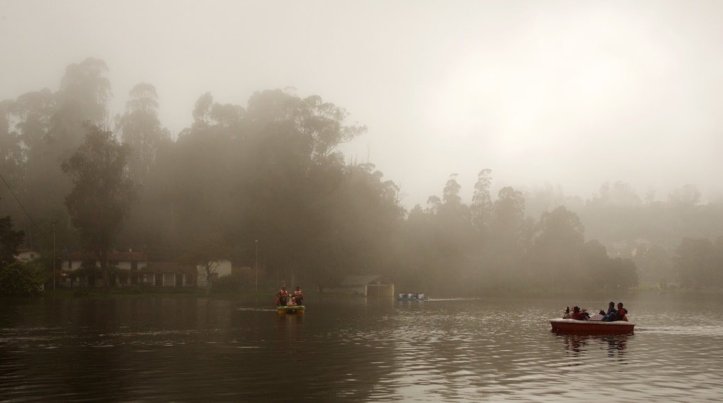 Kodaikanal which includes a lake or waterhole and kayaking or canoeing