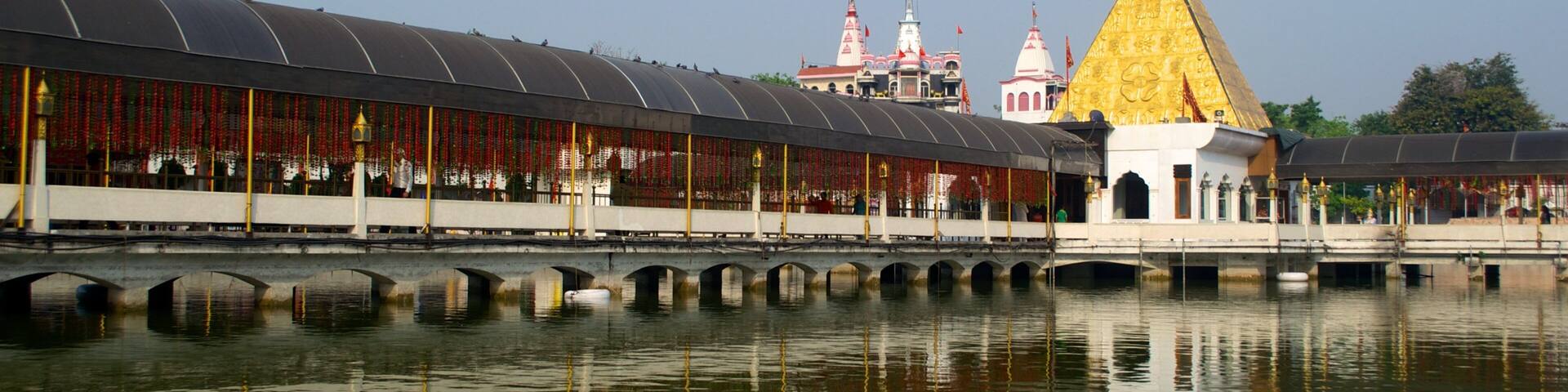 Jalandhar which includes religious aspects, a temple or place of worship and a river or creek