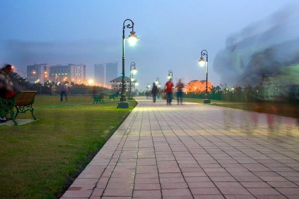 カルカッタ フィーチャー 夜景, 公園 と 都市