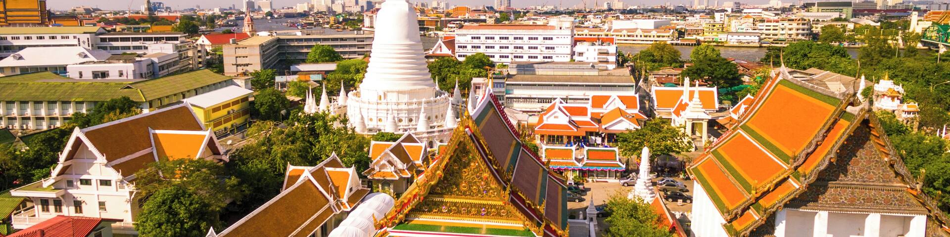 Wat Pathum Wanaram in Bangkok, Thailand - stock photo
