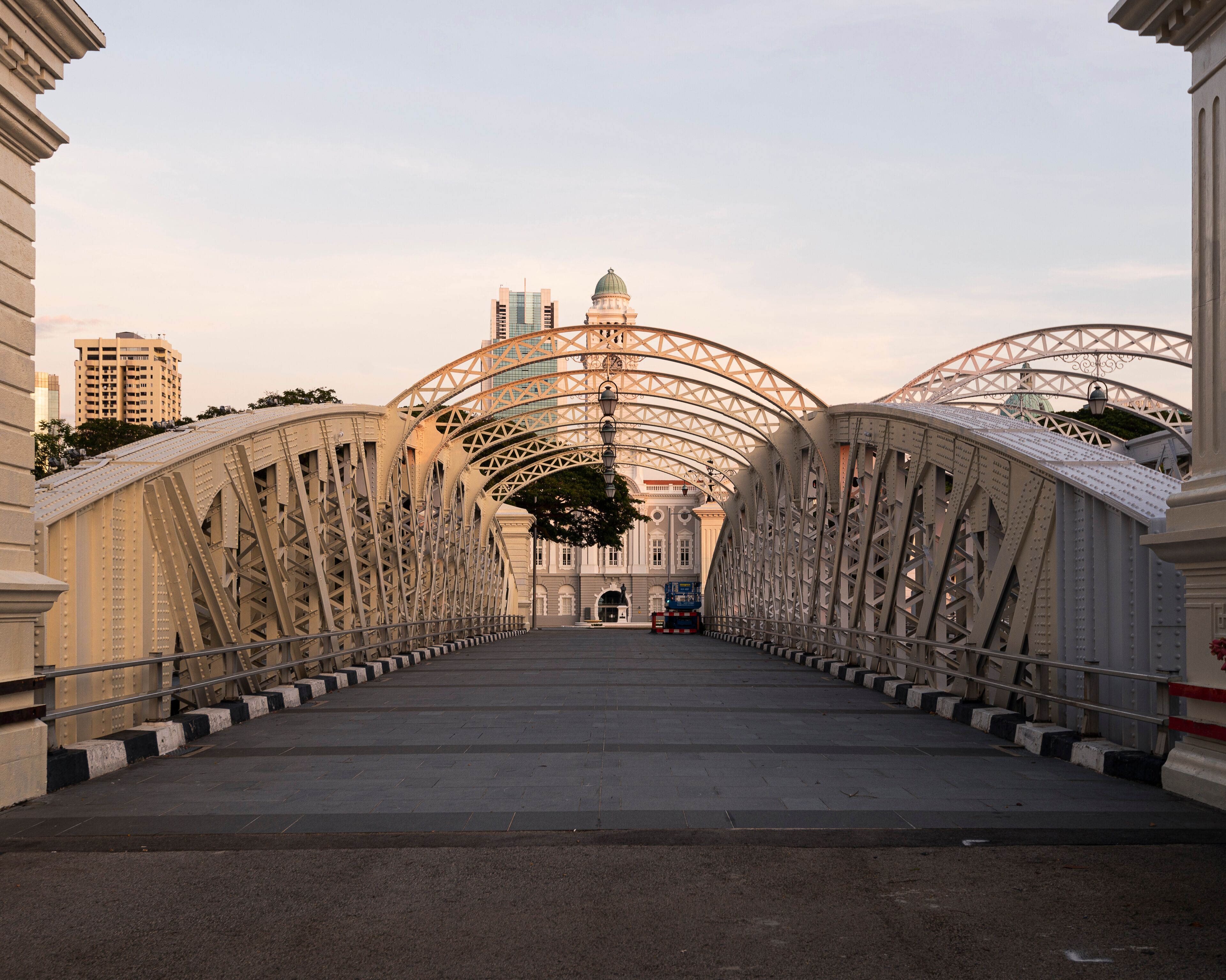 Victoria Theatre and Concert Hall and Anderson Bridge, Civic District, Singapore