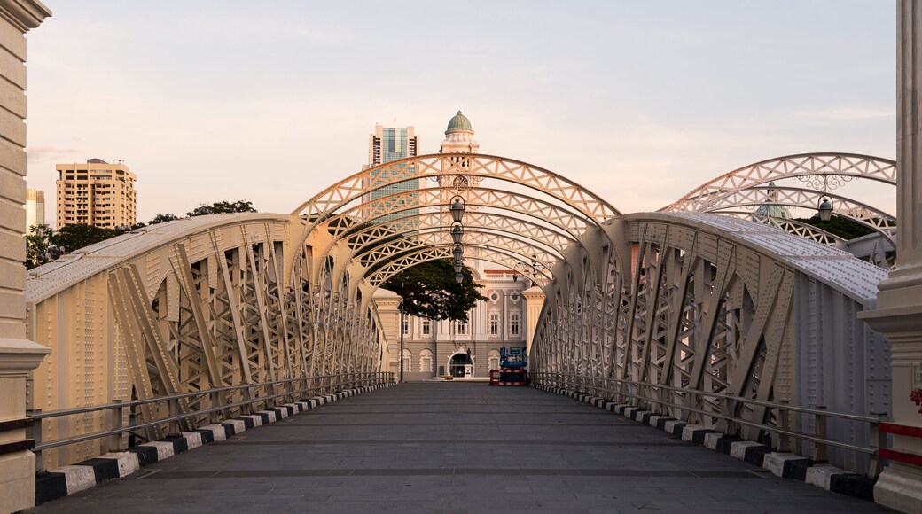 Victoria Theatre and Concert Hall and Anderson Bridge, Civic District, Singapore