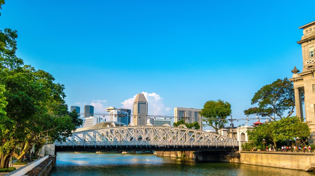 Anderson Bridge is a vehicular bridge that spans across the Singapore River. It is located near the river's mouth in the Downtown Core Planning Area of Singapore's Central Area.
