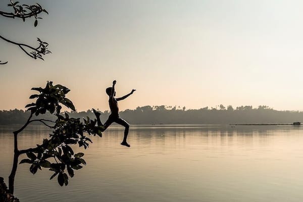 jumping from a tree into the Sampaloc Lake #waterlust