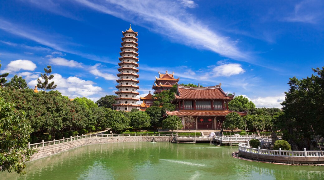 Chinese Pagoda of Xichan temple in Fuzhou,China. Xichan temple dating from thousand years ago is very famous place for buddhism in southeast of China.; Shutterstock ID 48480415; Purchase Order: -
