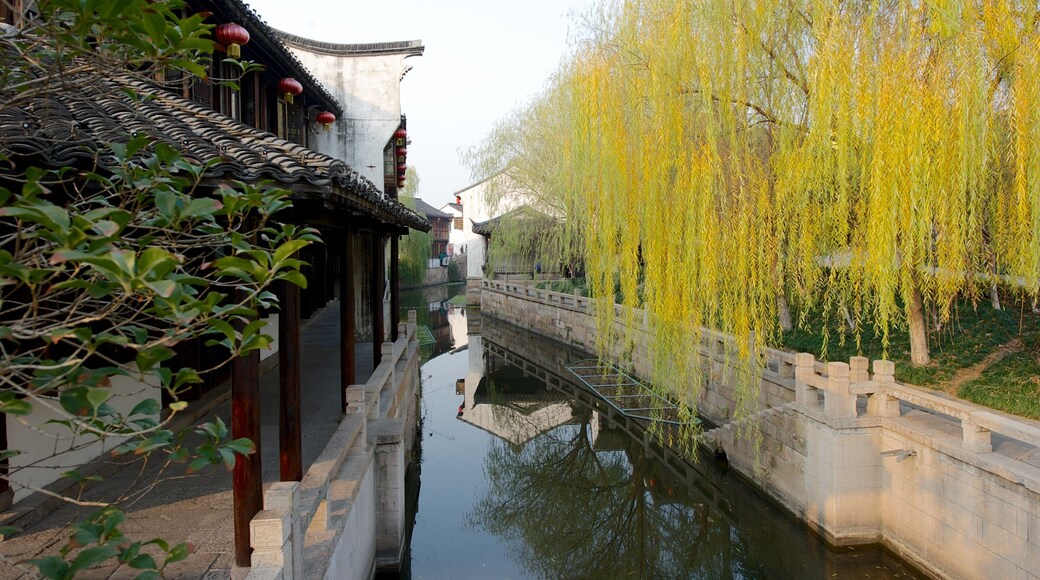 Jiaxing som viser en flod eller et vandløb