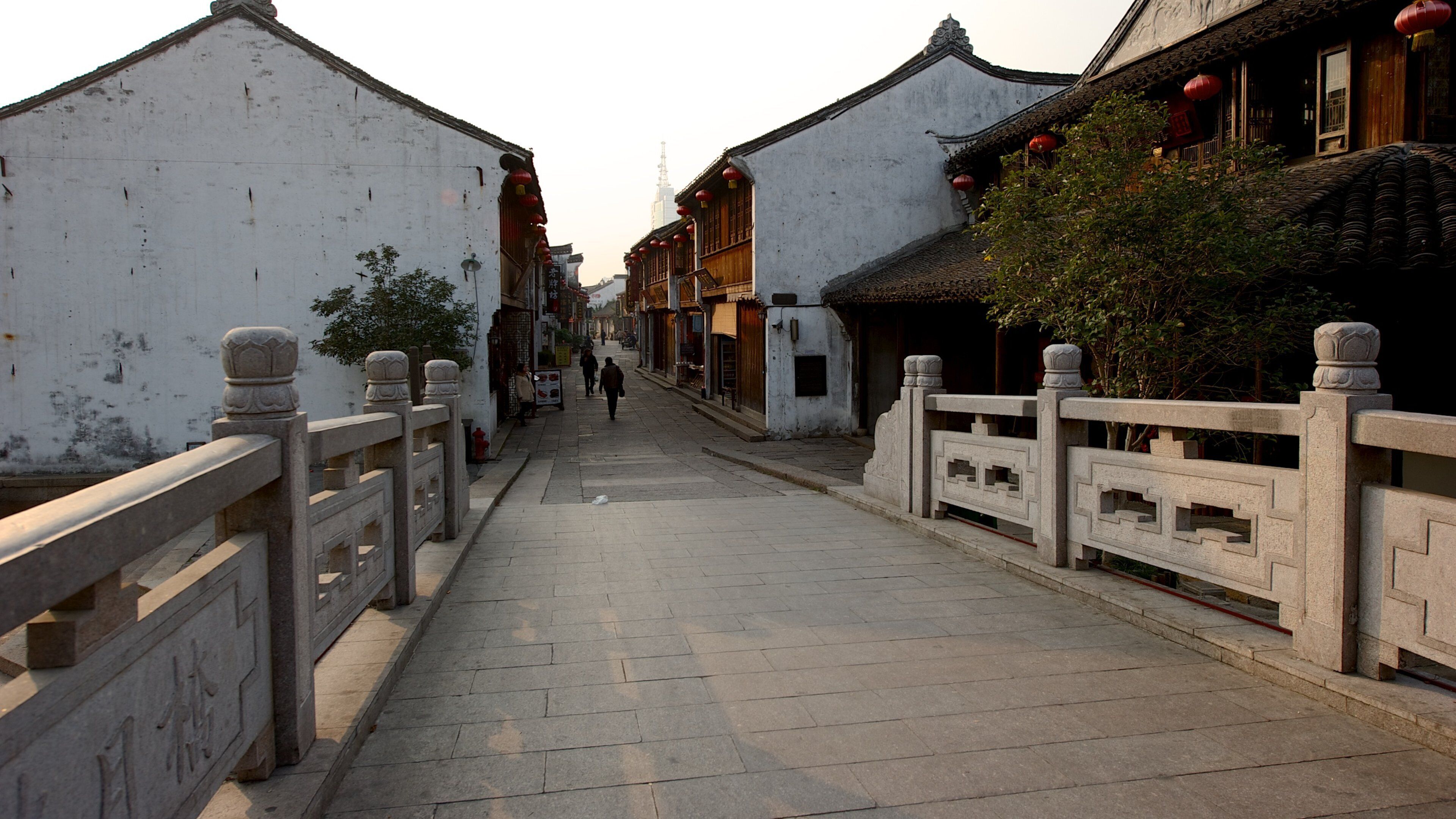 Jiaxing mostrando piccola città o villaggio e architettura d\'epoca