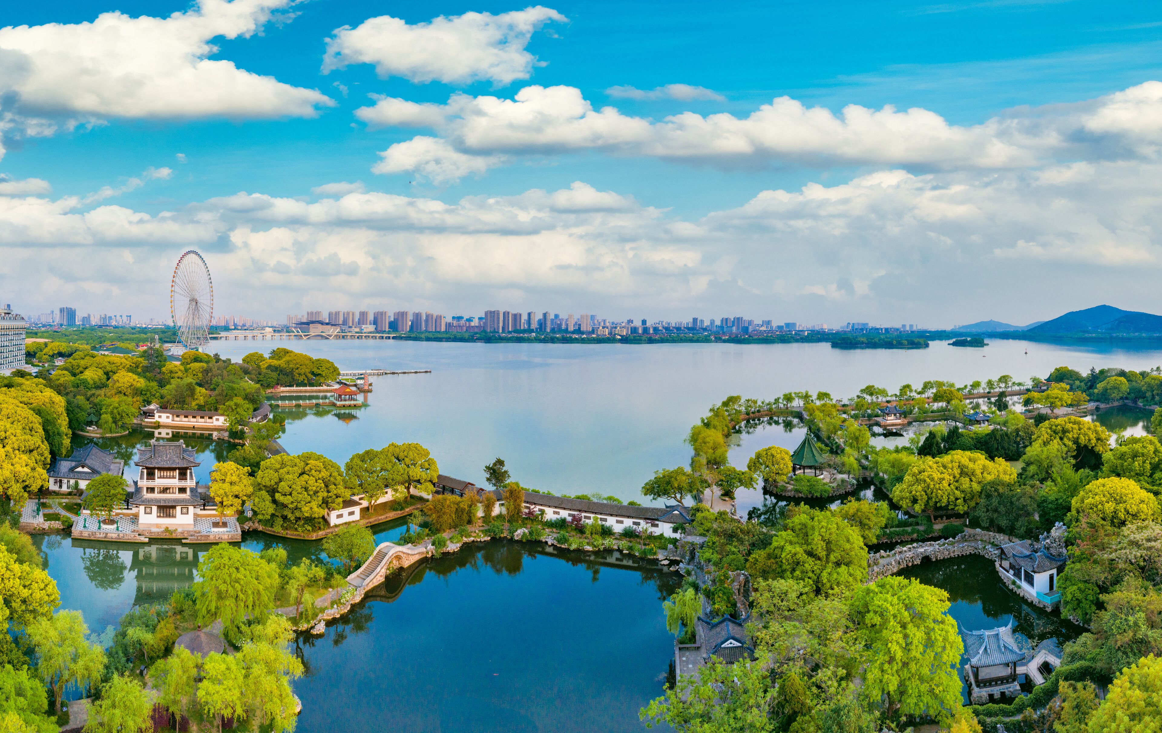 Liyuan scenery, Lihu scenic spot, Wuxi City, Jiangsu Province, China