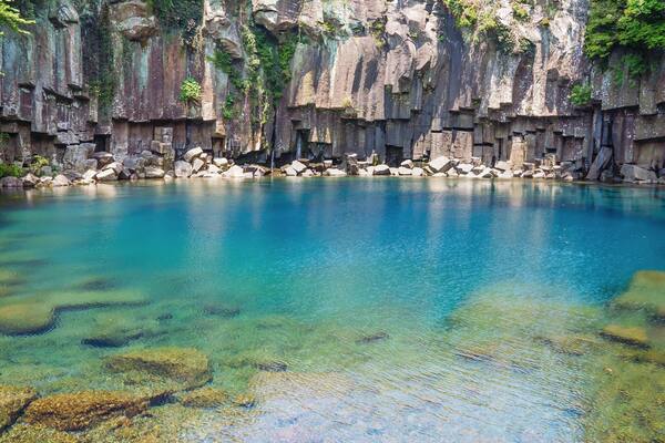 Cheonjeyeon Falls, Jeju Island, South Korea, Shutterstock ID 479730046, Purchase Order: SP-1840, Order Number: SP-1840 ANZ-18135_Image download for PR, Client/Licensee: Wotif, Other: Manoj Rawat